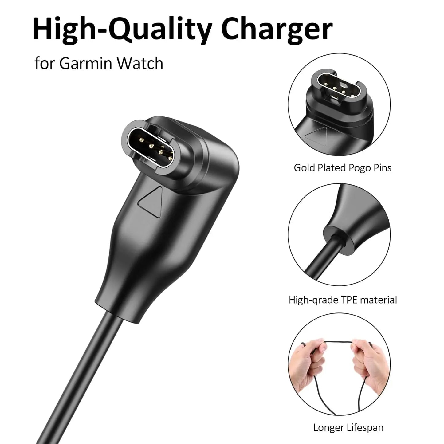 Garmin Charger Cable - USB-C – Angled Magnetic Connector (1m) My Store